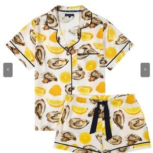 Katie Kime “The World is Your Oyster” pajama shorts set